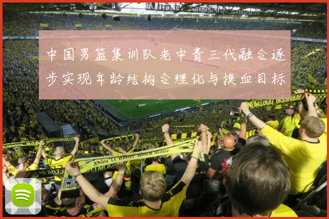中国男篮集训队老中青三代融合逐步实现年龄结构合理化与换血目标